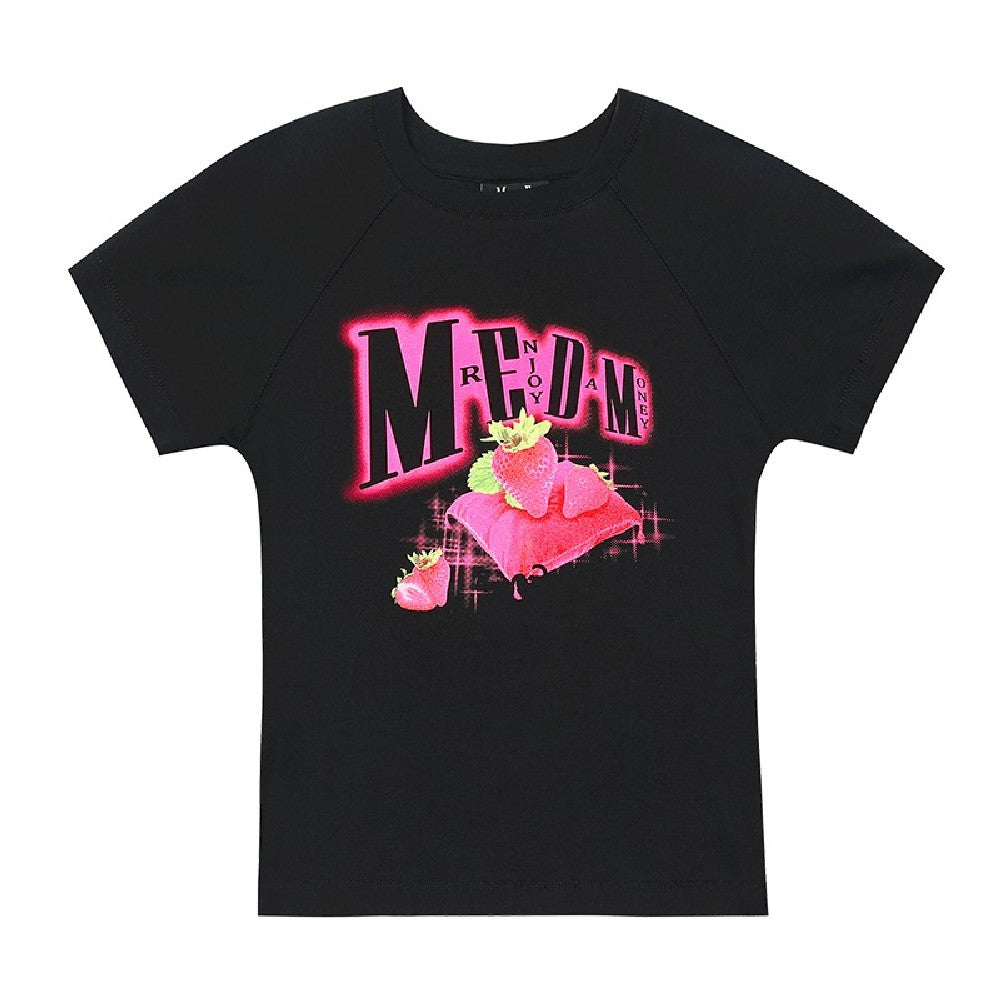 MEDM フルーツプリント ロゴTシャツ