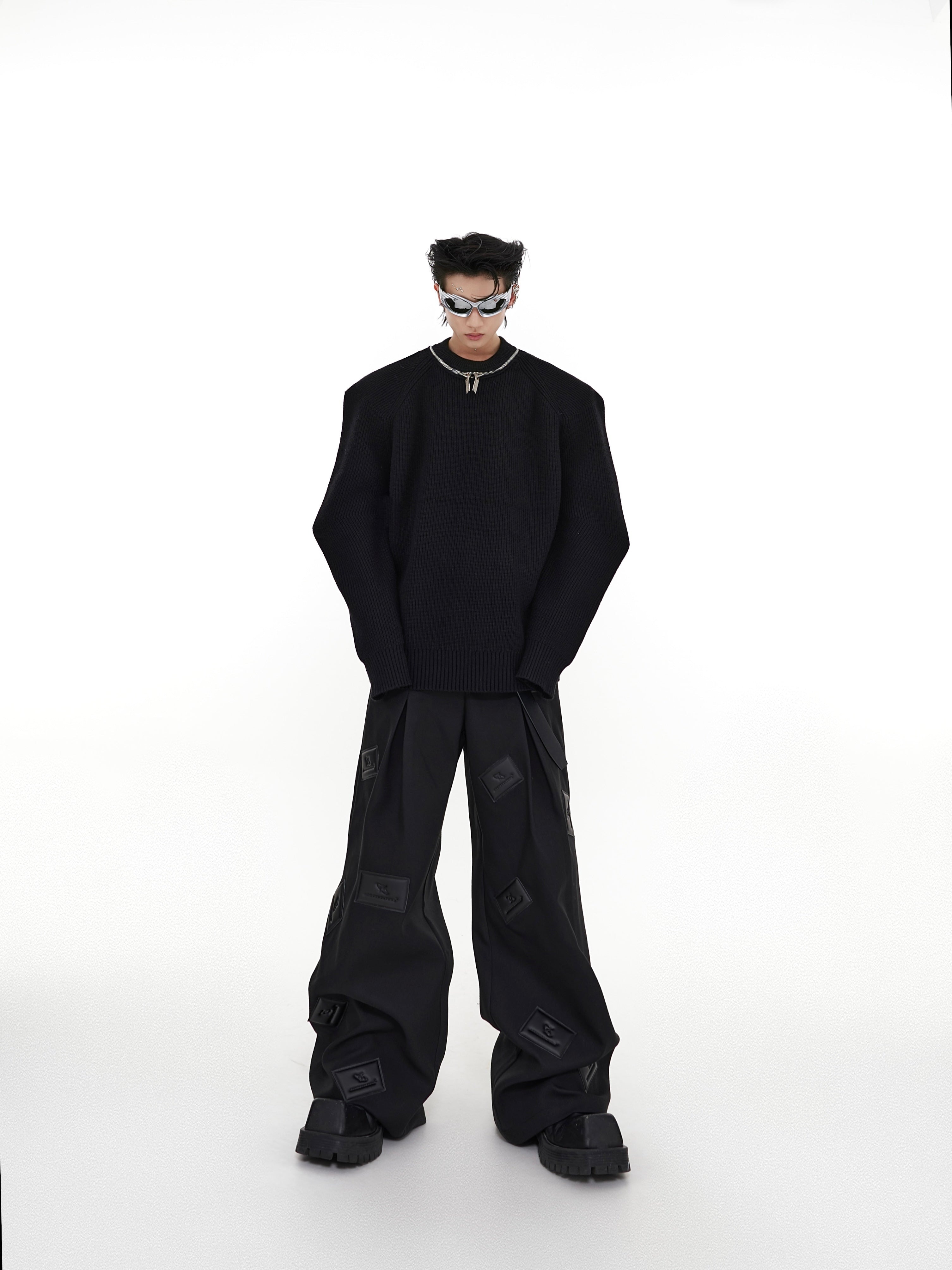 ArguE CulturE Label Graphic Drape Suit Pants