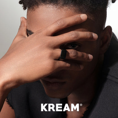 KREAM Simple Black Ring