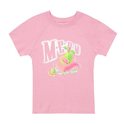 MEDM フルーツプリント ロゴTシャツ