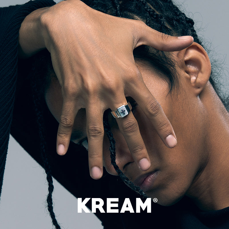 KREAM S925 Sterling Silver Shell Ring Cross Ring