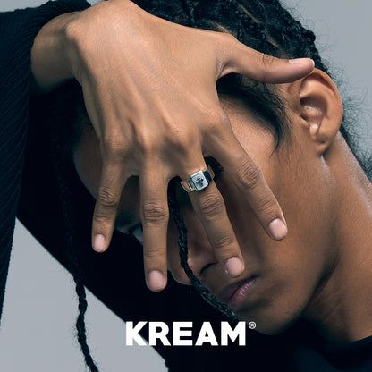 KREAM S925 スターリングシルバー シェルリング クロスリング