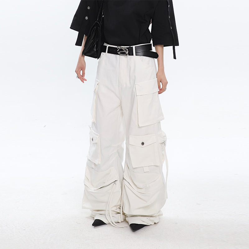 Multi-pocket Pleated Cargo Pants