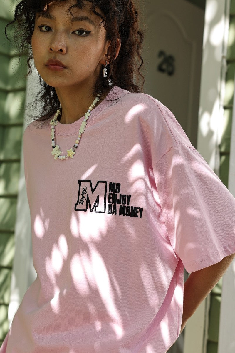 MEDM Embroidered Embossed Logo Tee