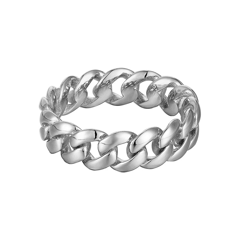 KREAM S925 Sterling Silver CUBAN RING