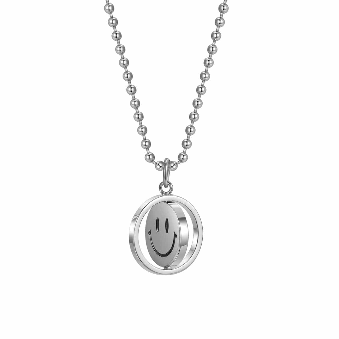 LURS Emoji Reversible Necklace (Tonal Beaded Chain)