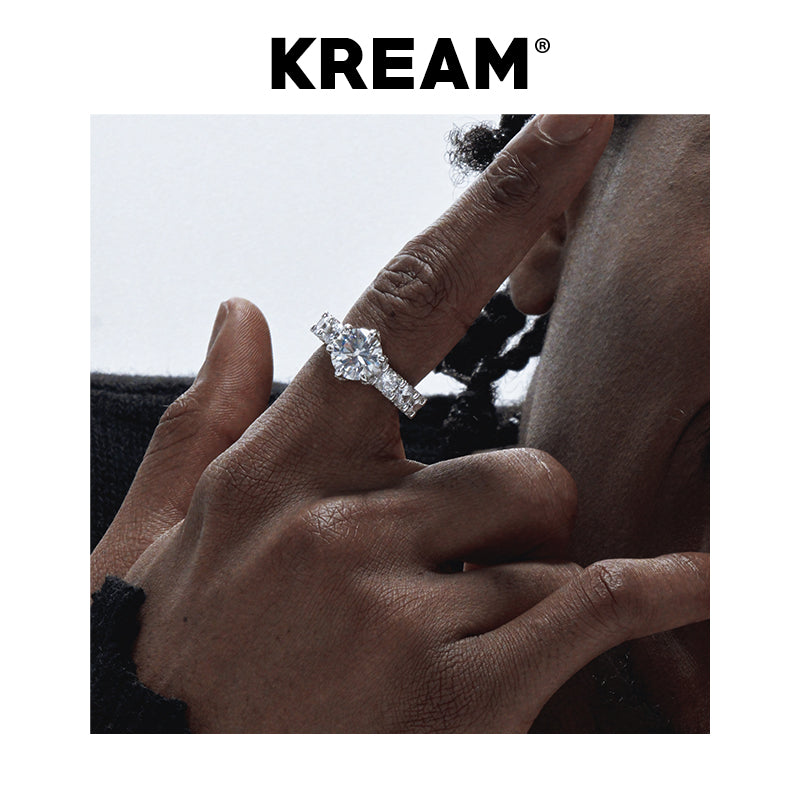 Kream ice ring full diamond ring