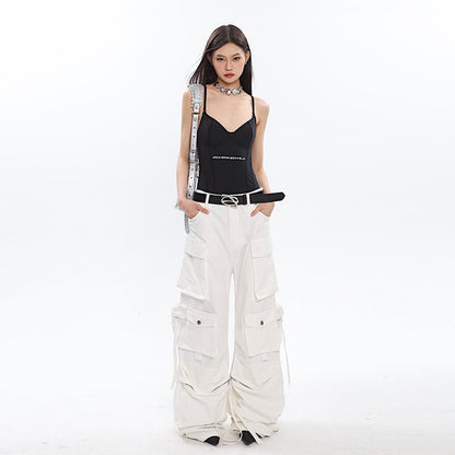 Multi-pocket Pleated Cargo Pants