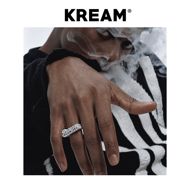 KREAM S925 Pure silver ice revenge ring