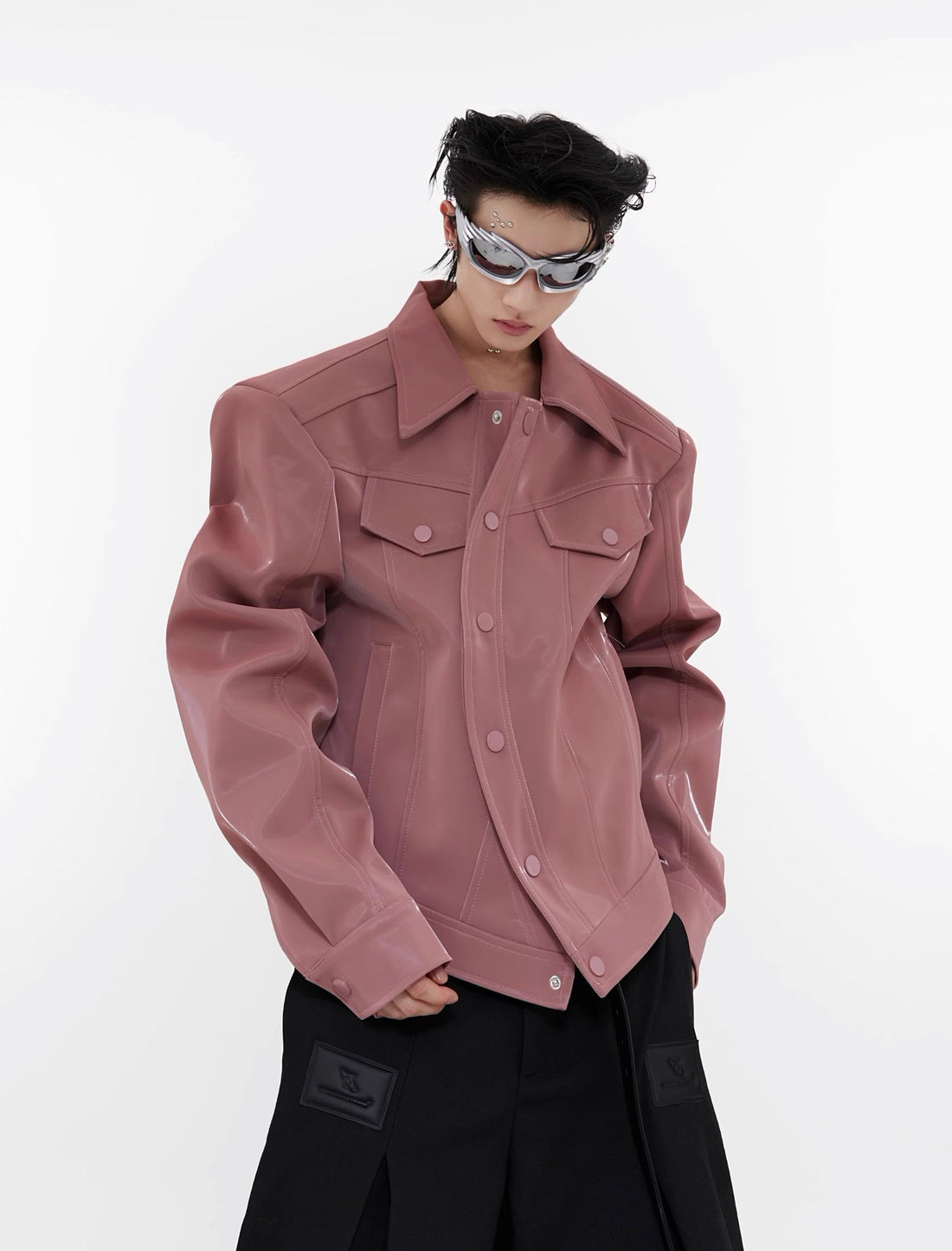 ArguE CulturE Liquid Shoulder Pad PU Jacket