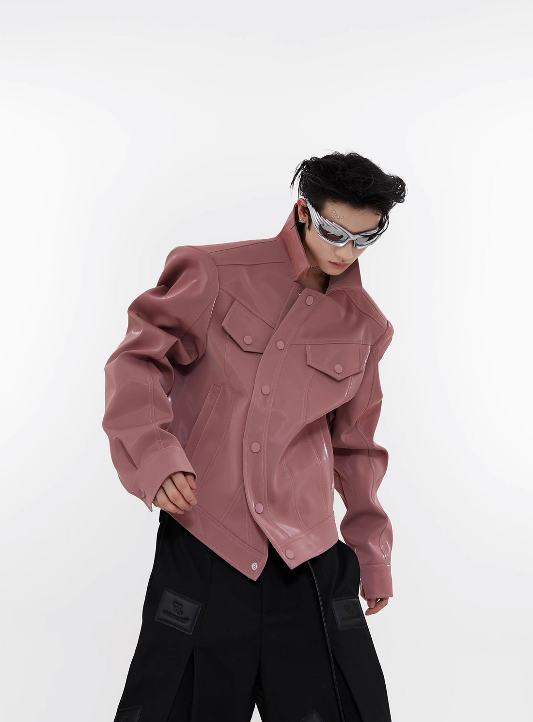 ArguE CulturE Liquid Shoulder Pad PU Jacket