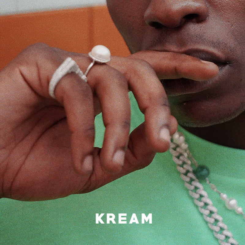 KREAM S925 sterling silver natural pearl ring