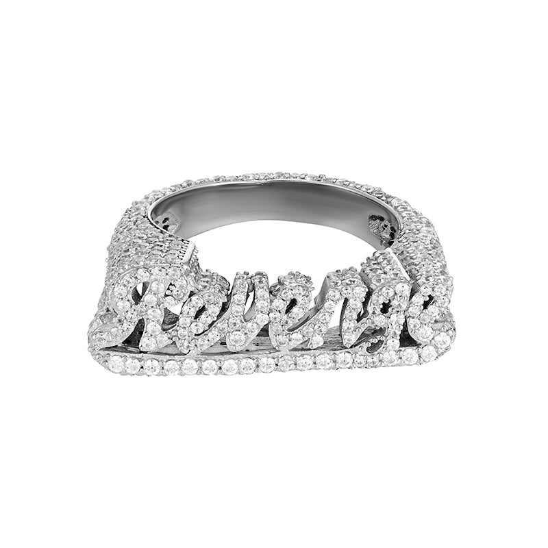 KREAM S925 Pure silver ice revenge ring