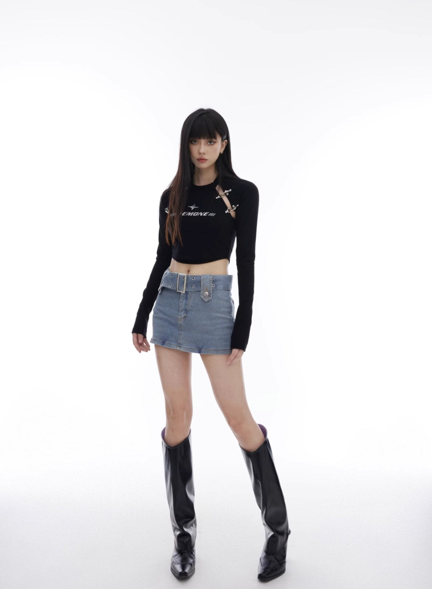 Airplane Buckle Hollow Long Sleeve Tee - COPPING THREADS - CT Select