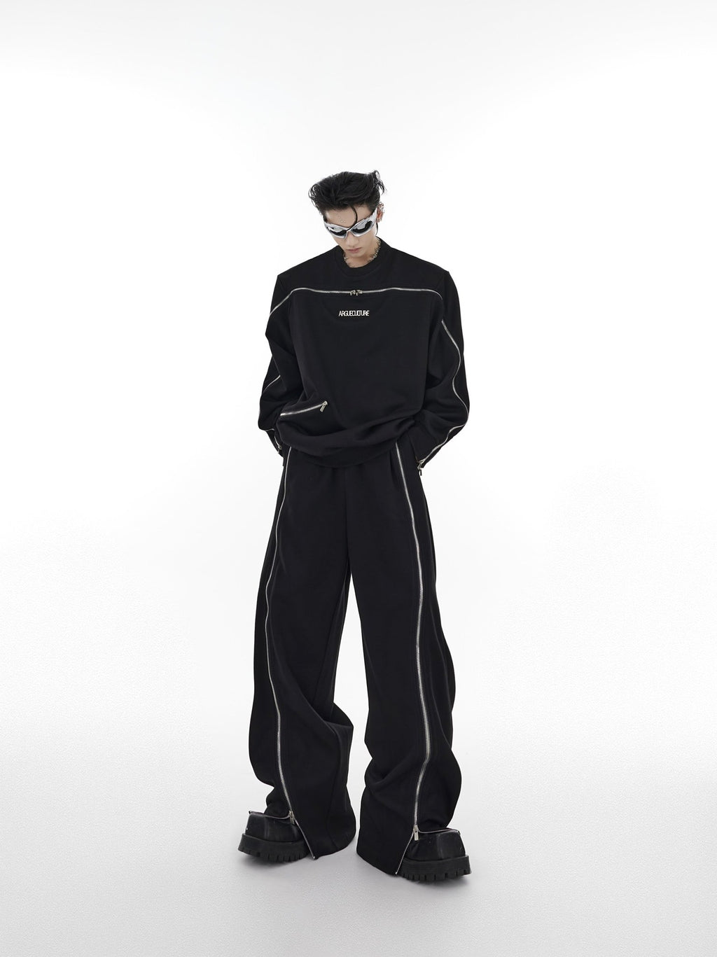 ArguE CulturE Deconstructed All - over Zipped Tracksuit - COPPING THREADS - ArguE CulturE