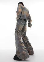 ArguE CulturE Distressed Denim Jacket Ripped Denim - COPPING THREADS - ArguE CulturE