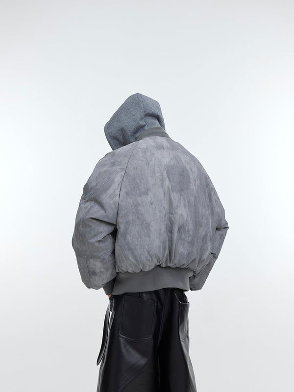 ArguE CulturE Distressed Two - piece Design Sweatshirt Patchwork Cotton Jacket - COPPING THREADS - ArguE CulturE