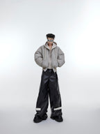 ArguE CulturE Distressed Two - piece Design Sweatshirt Patchwork Cotton Jacket - COPPING THREADS - ArguE CulturE