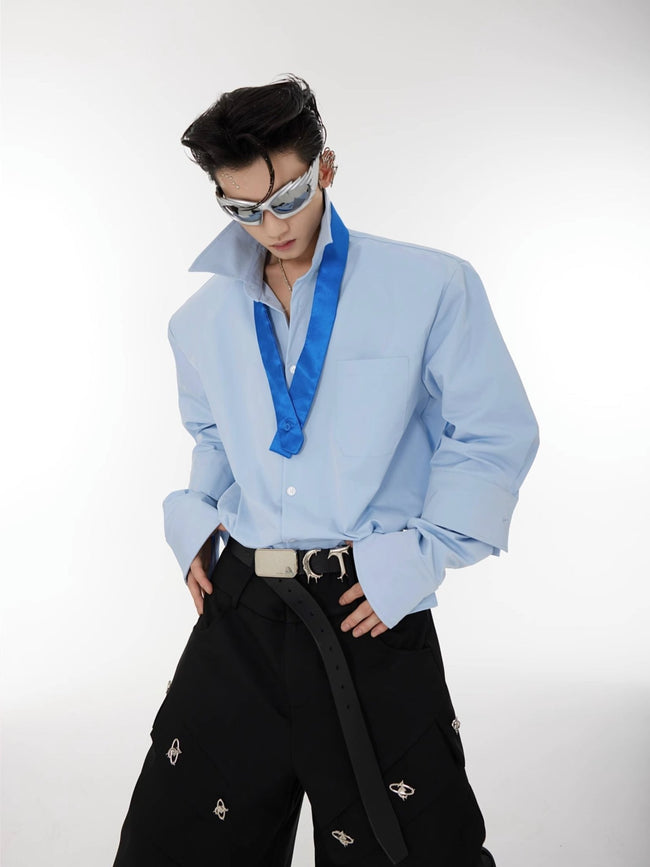 ArguE CulturE Double Cuff Shoulder Pads Shirt Main Image