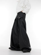ArguE CulturE High Waist Wide Leg Leather Pants - COPPING THREADS - ArguE CulturE