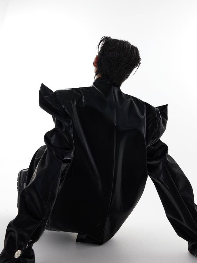 ArguE CulturE Horn-shaped Leather Jacket Main Image