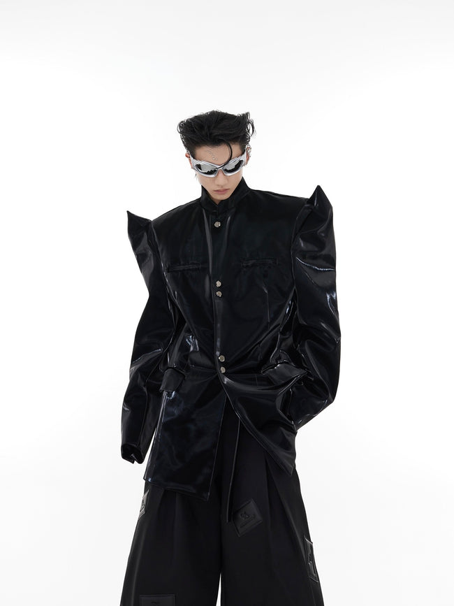 ArguE CulturE Horn - shaped Leather Jacket - COPPING THREADS - ArguE CulturE Hover Image