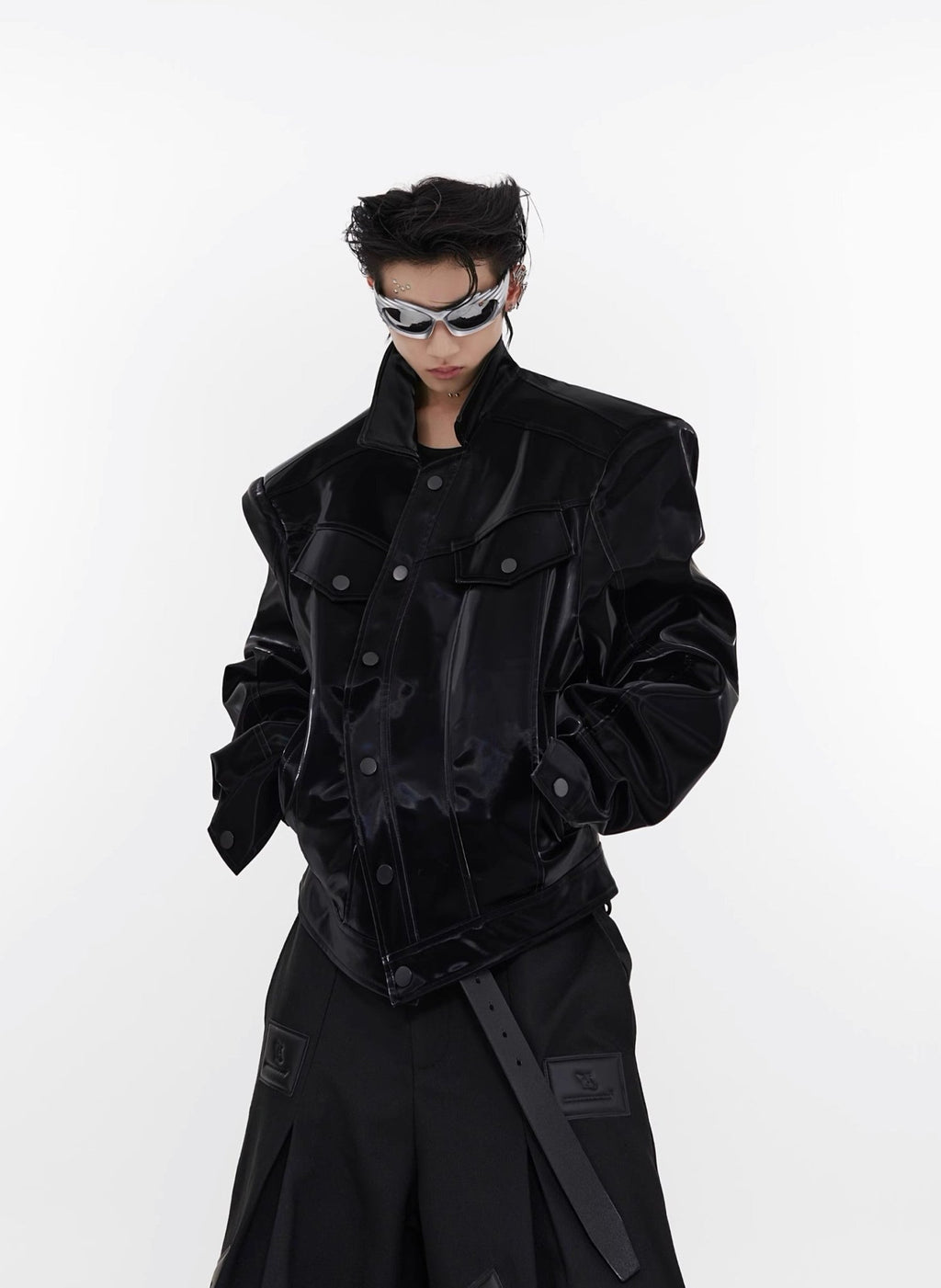 ArguE CulturE Liquid Shoulder Pad PU Jacket - COPPING THREADS - ArguE CulturE