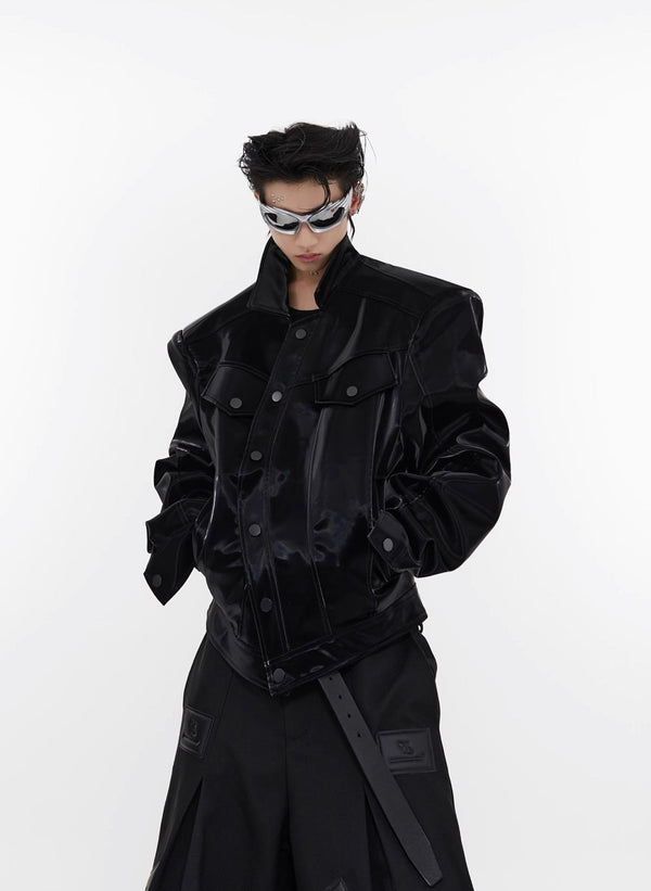 ArguE CulturE Liquid Shoulder Pad PU Jacket - COPPING THREADS - ArguE CulturE
