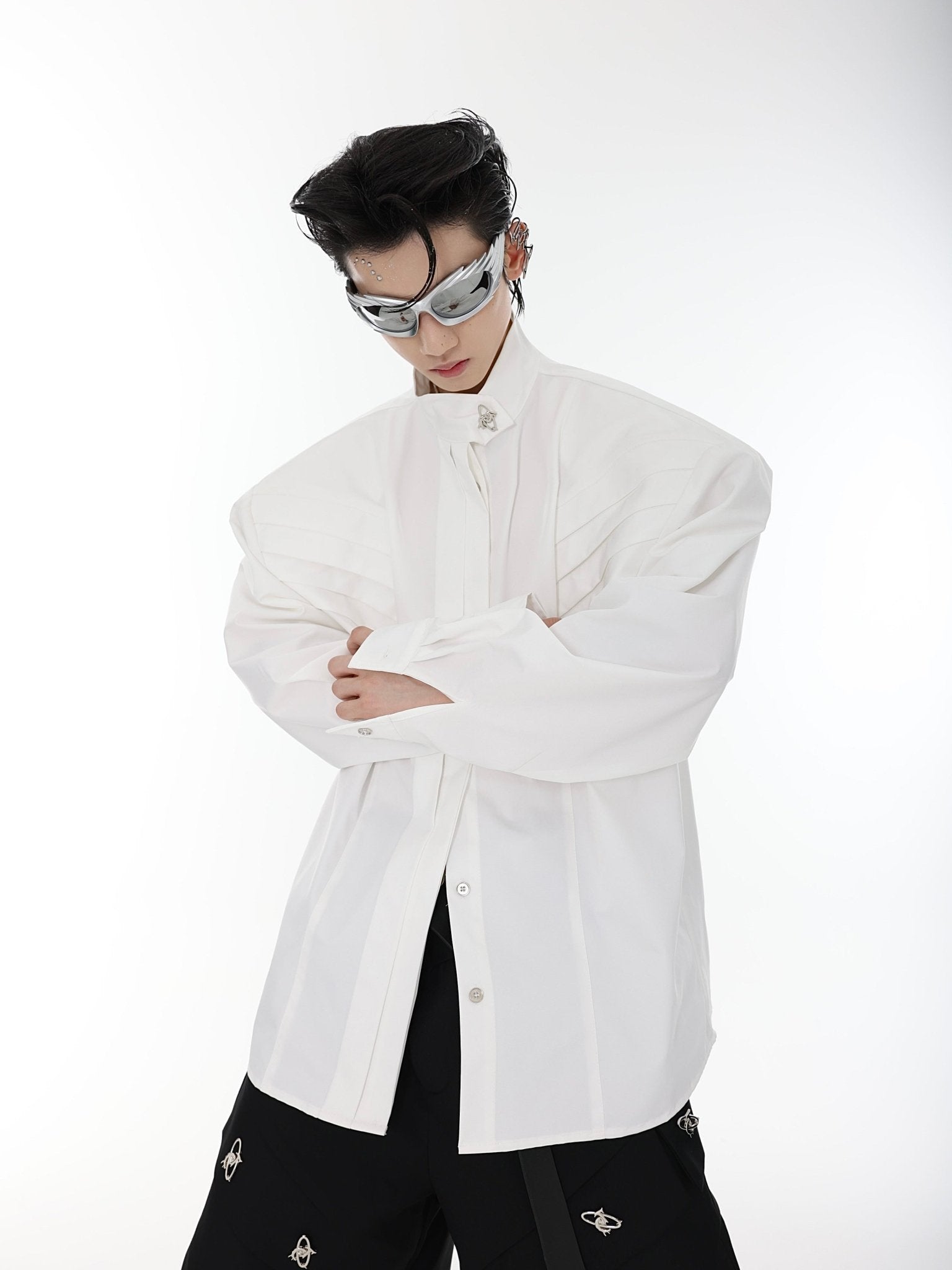 ArguE CulturE Loose Shoulder Pad Shirt - COPPING THREADS - ArguE CulturE