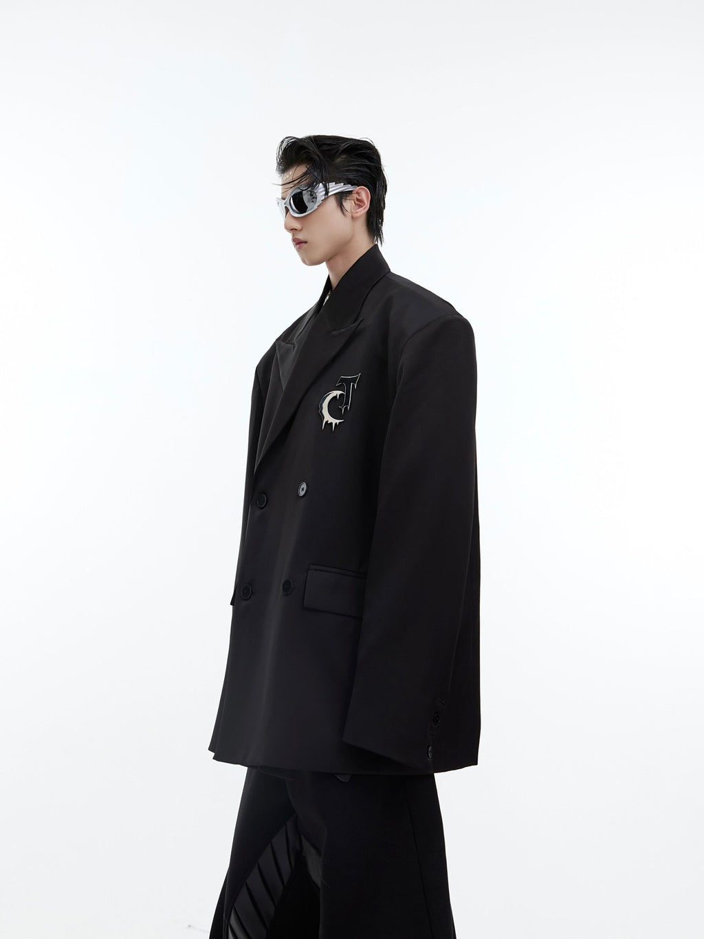 ArguE CulturE Matte Silhouette Padded Shoulder Blazer - COPPING THREADS - ArguE CulturE