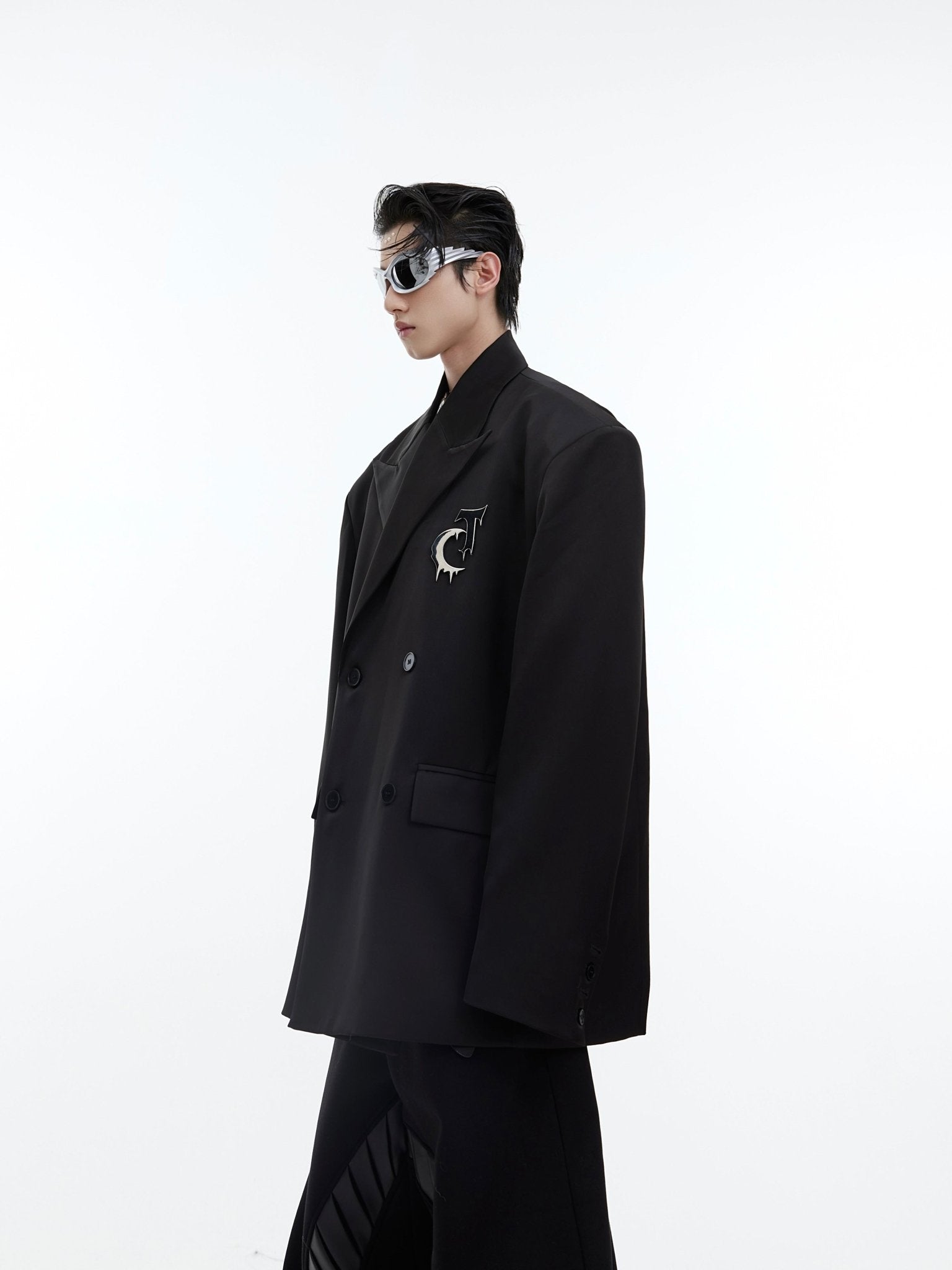 ArguE CulturE Matte Silhouette Padded Shoulder Blazer - COPPING THREADS - ArguE CulturE