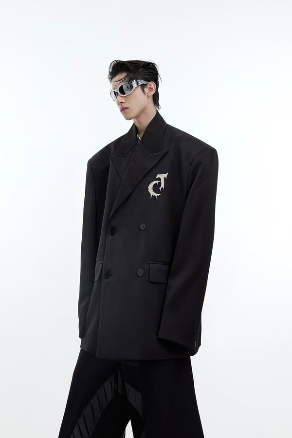 ArguE CulturE Matte Silhouette Padded Shoulder Blazer - COPPING THREADS - ArguE CulturE