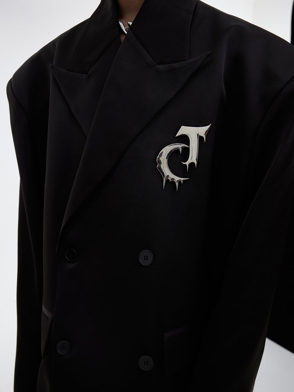 ArguE CulturE Matte Silhouette Padded Shoulder Blazer - COPPING THREADS - ArguE CulturE