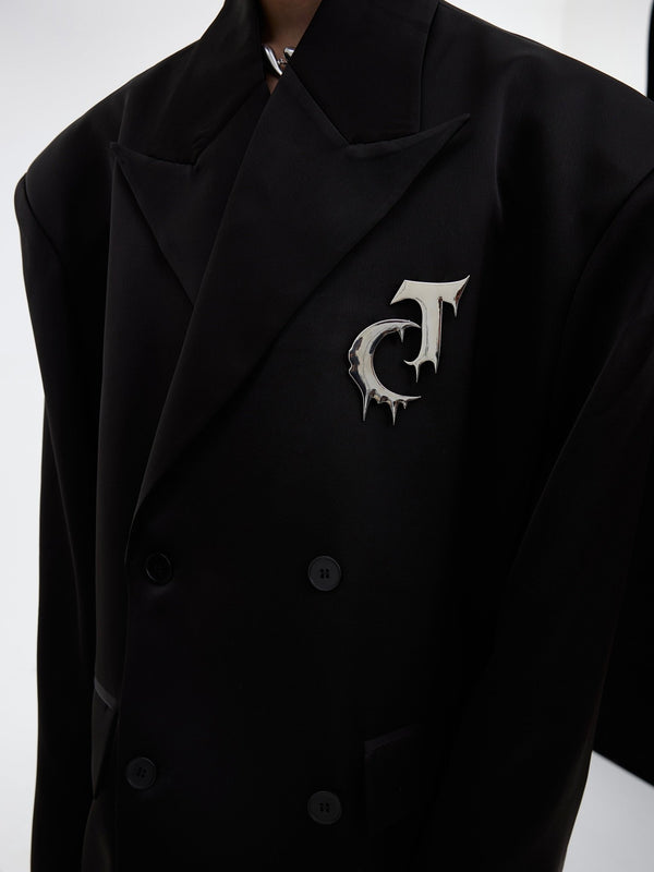 ArguE CulturE Matte Silhouette Padded Shoulder Blazer - COPPING THREADS - ArguE CulturE