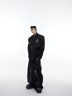 ArguE CulturE Matte Silhouette Padded Shoulder Blazer - COPPING THREADS - ArguE CulturE