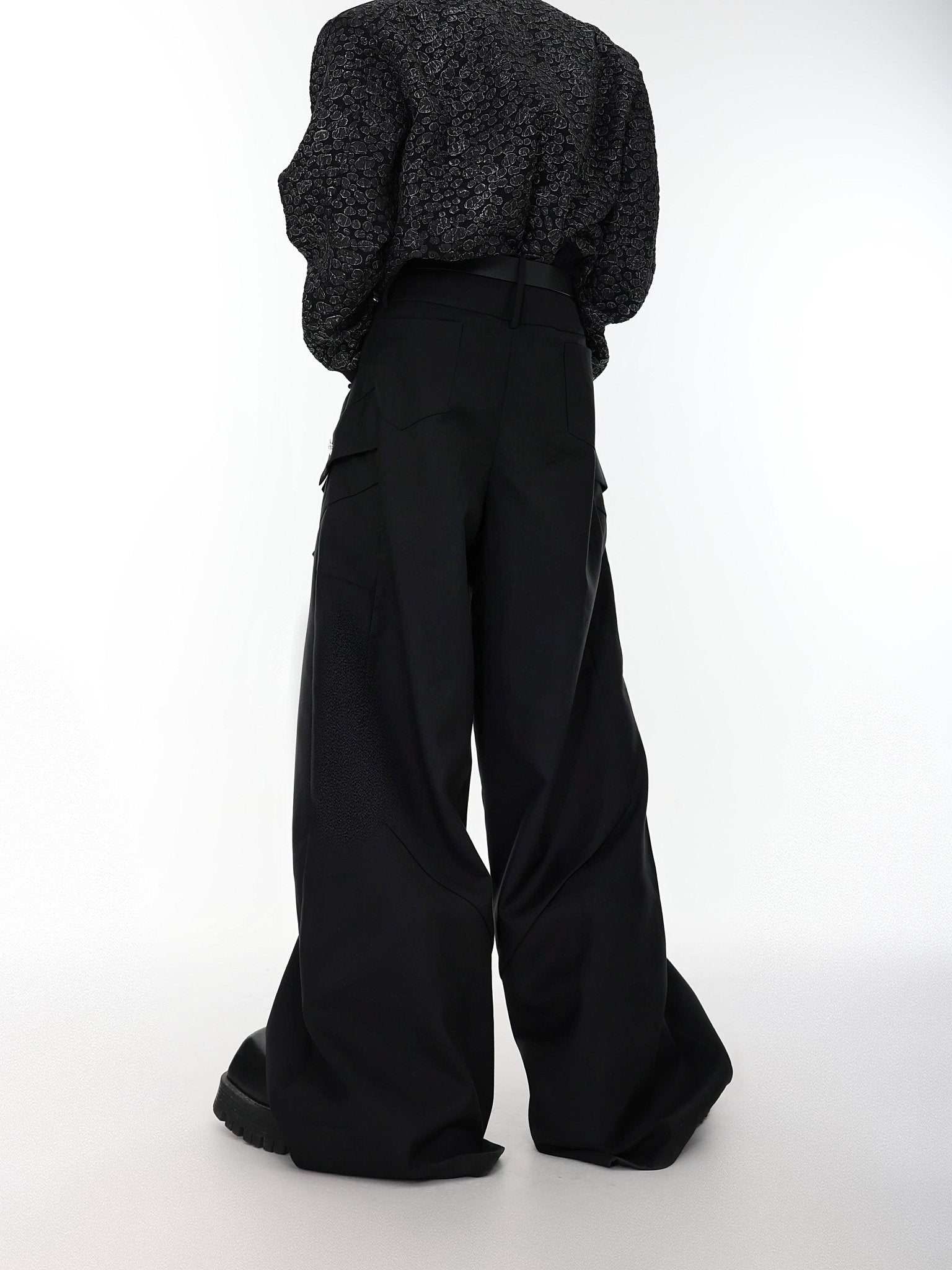 ArguE CulturE Metal Embellished Wide - leg Pants - COPPING THREADS - ArguE CulturE