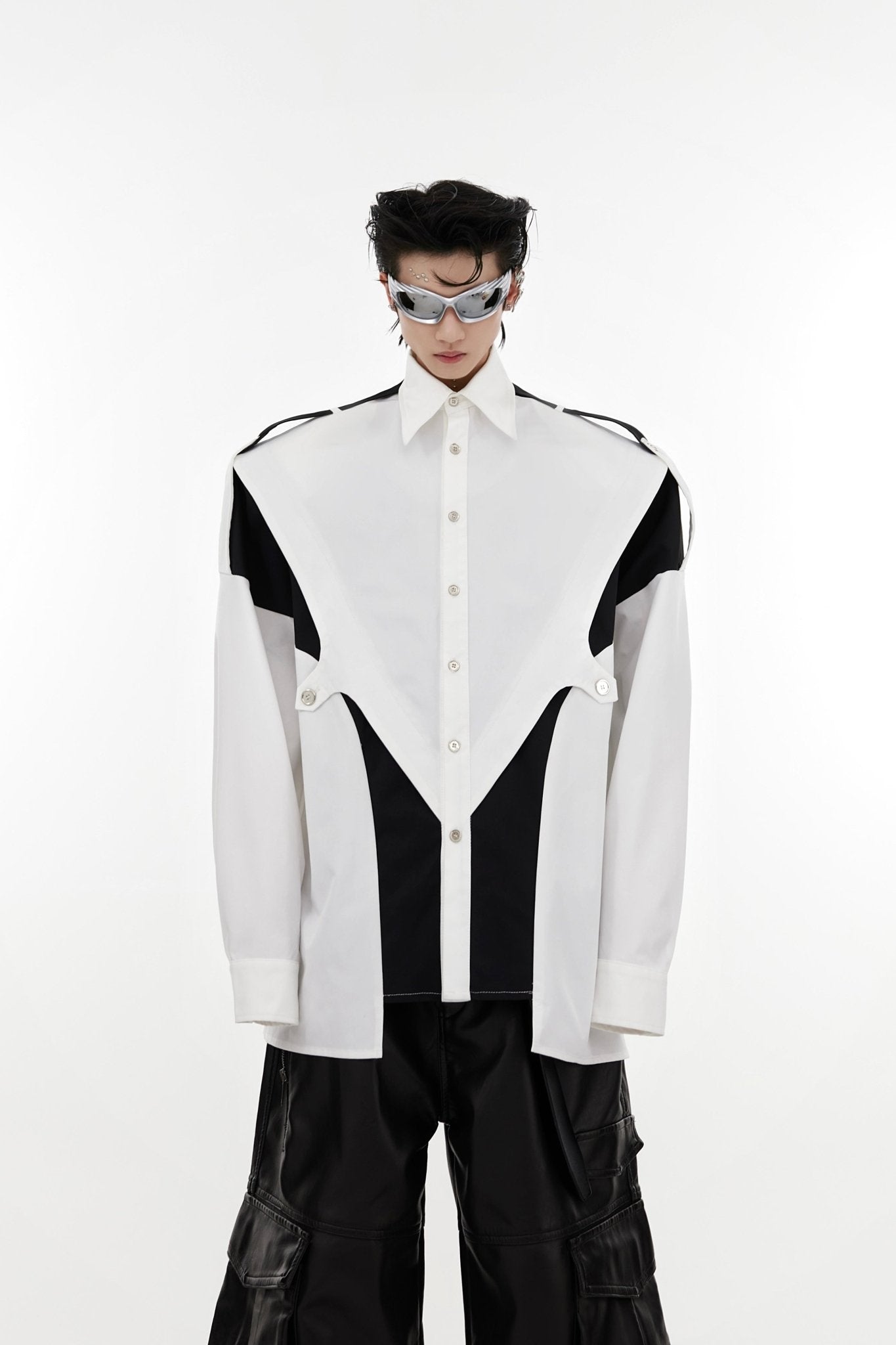 ArguE CulturE Paneled Color - block Shirt - COPPING THREADS - ArguE CulturE