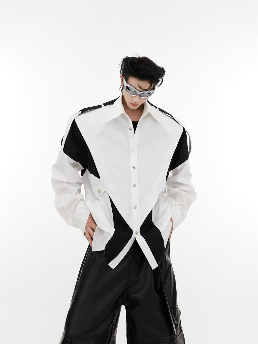 ArguE CulturE Paneled Color - block Shirt - COPPING THREADS - ArguE CulturE