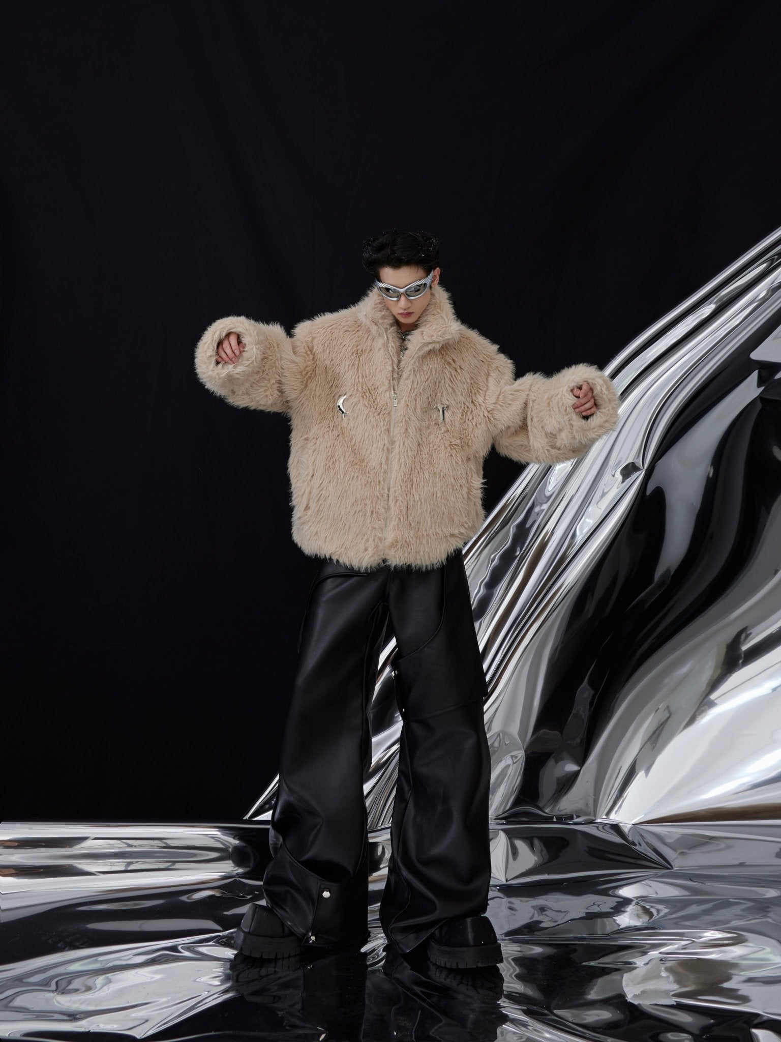 ArguE CulturE Plush Thickened Metal Logo Jacket - COPPING THREADS - ArguE CulturE