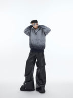 ArguE CulturE Polka Dot Gradient V - neck Silhouette Sweater - COPPING THREADS - ArguE CulturE