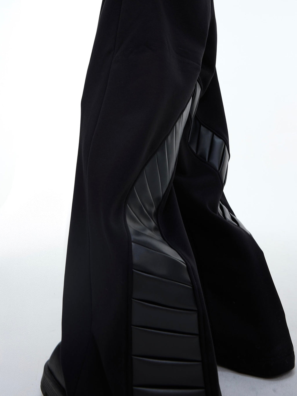 ArguE CulturE PU Leather Patchwork Hoodie - COPPING THREADS - ArguE CulturE