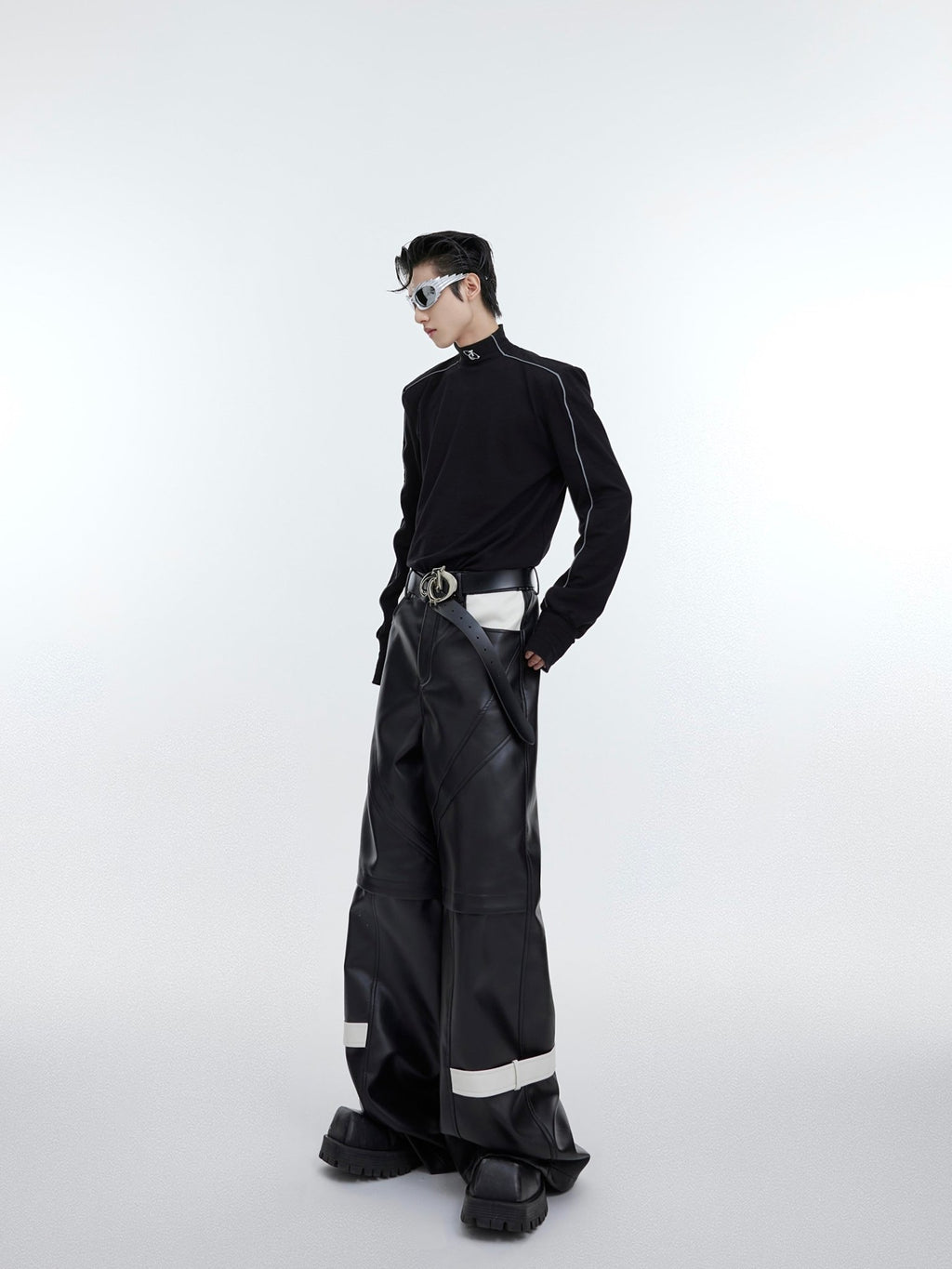 ArguE CulturE Reflective Stripe High - neck Thermal Base Layer Shirt - COPPING THREADS - ArguE CulturE