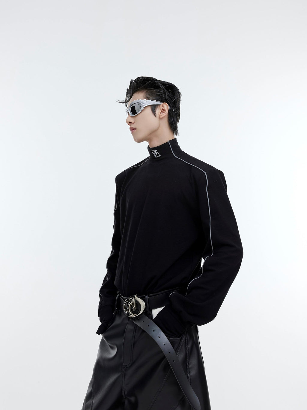 ArguE CulturE Reflective Stripe High - neck Thermal Base Layer Shirt - COPPING THREADS - ArguE CulturE