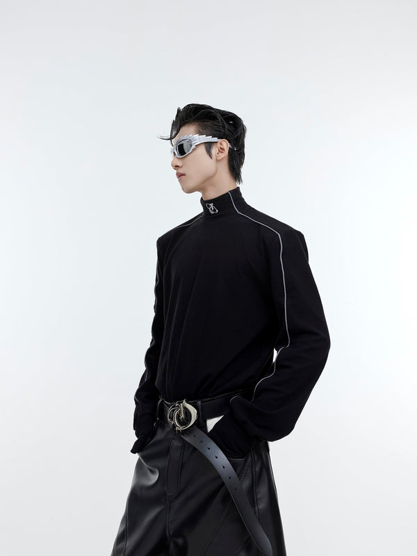 ArguE CulturE Reflective Stripe High - neck Thermal Base Layer Shirt - COPPING THREADS - ArguE CulturE