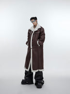 ArguE CulturE Sherpa Paneled Leather Coat - COPPING THREADS - ArguE CulturE