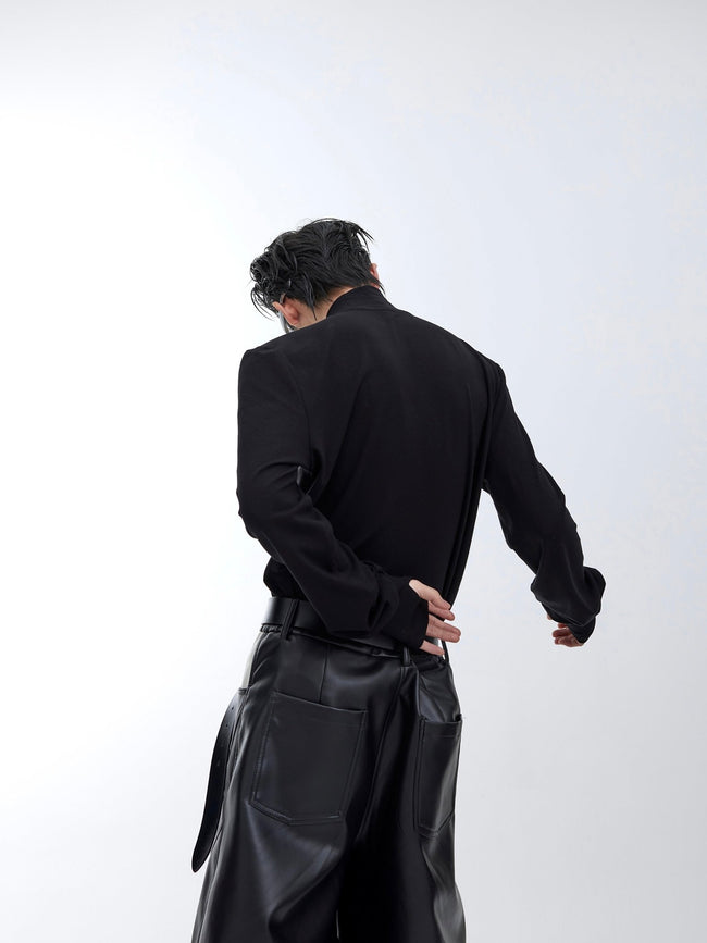 ArguE CulturE Stand Collar Metal Logo Shirt Main Image