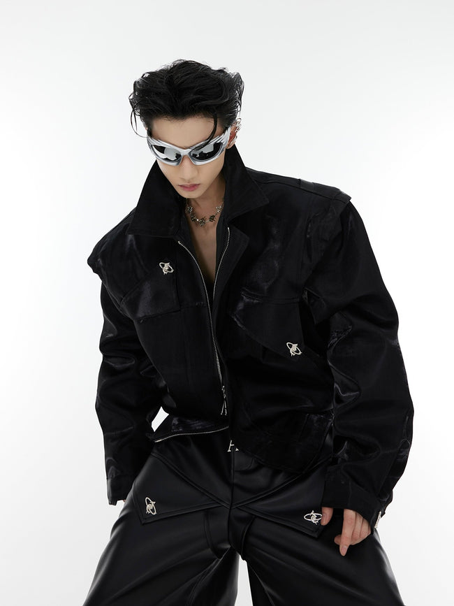 ArguE CulturE Streamer Shoulder Pad Jacket - COPPING THREADS - ArguE CulturE Hover Image