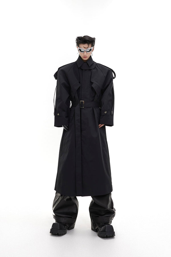 ArguE CulturE Turtleneck Shoulder Pad Coat - COPPING THREADS - ArguE CulturE