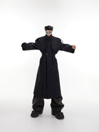 ArguE CulturE Turtleneck Shoulder Pad Coat - COPPING THREADS - ArguE CulturE