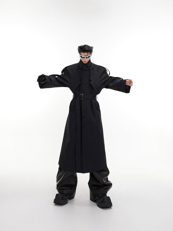 ArguE CulturE Turtleneck Shoulder Pad Coat - COPPING THREADS - ArguE CulturE